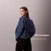 Calvin Klein Vintage Floral Jacquard Cotton Polo Denim Jacket Women Jackets 47D749G