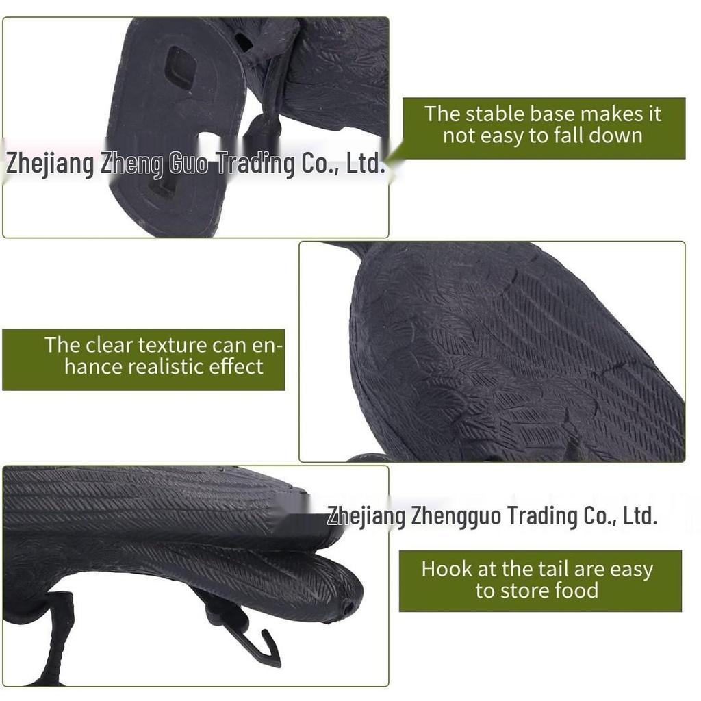 Magpie Flying Bird Plastic Ornament - Outdoor Garden Courtyard Decoy and Bird Repellent