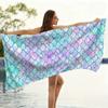 1pc Bright Mermaid Scale Design Beach Towel Super Absorbent Suitable for Beach Vacation Pool Summer Gift for Friends And Kids