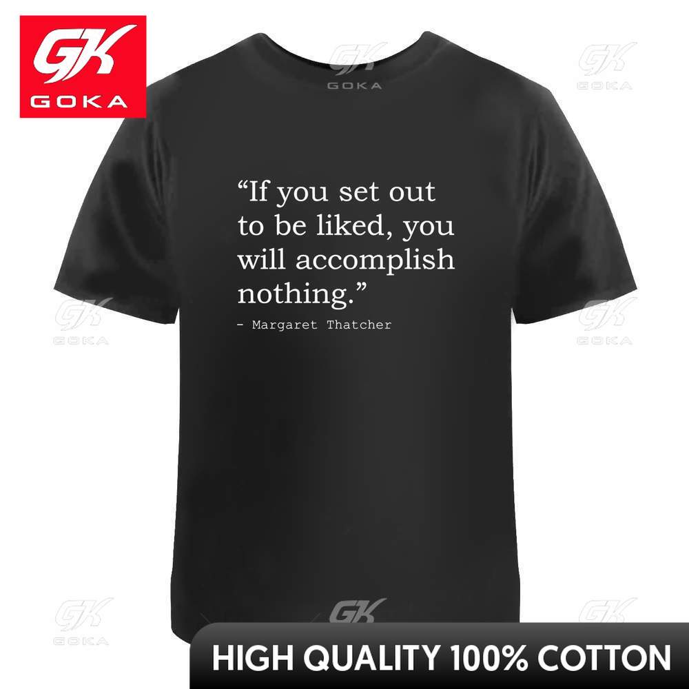 

Margaret Thatcher Quote Unisexs Womens Cotton TShirts Cute Funny Vintage Graphic T Shirts 4XL
