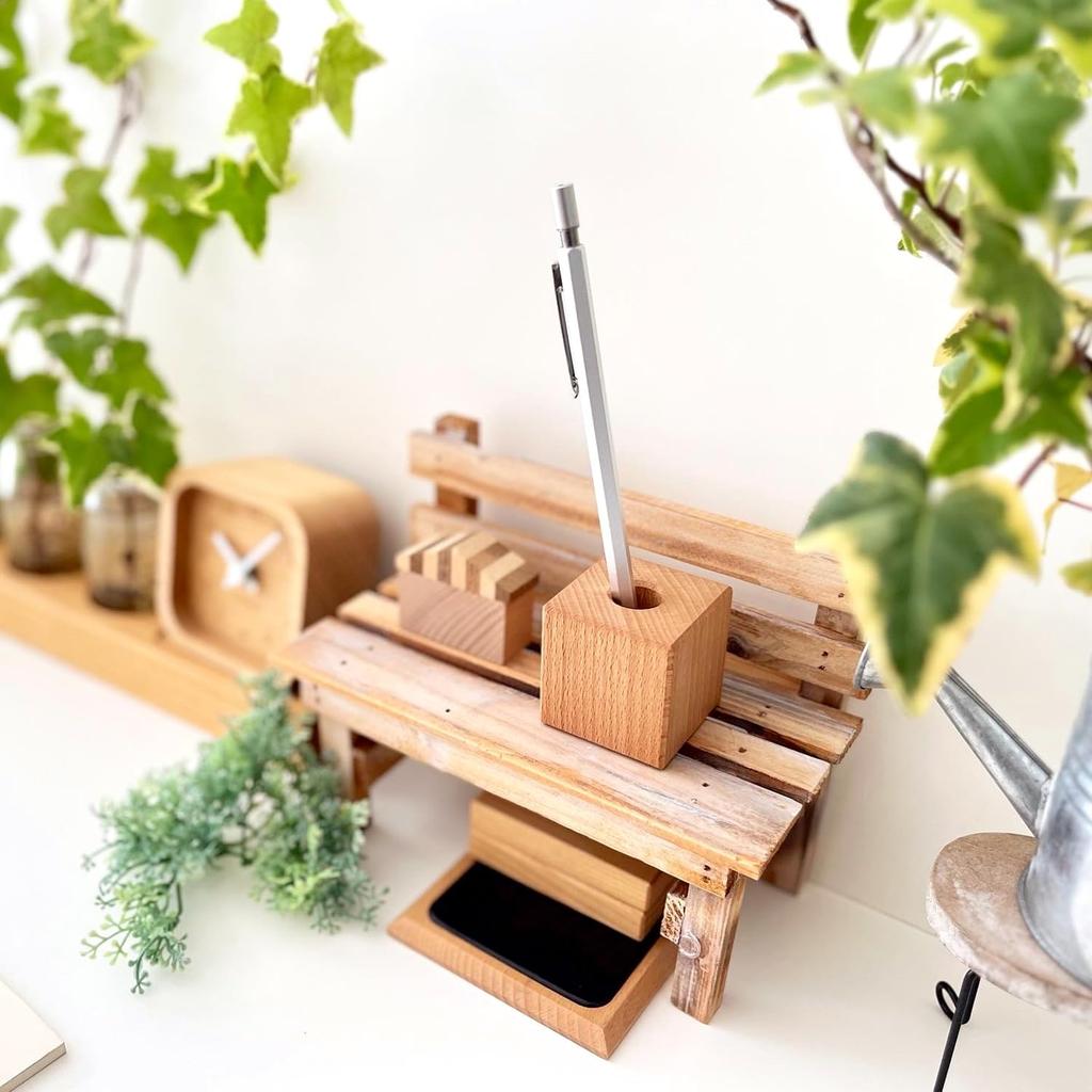 KATOMOKU Držák na Ploom TECH pero (Lze použít také jako stojan) km-29NA 45x45x45mm Dřevěné stavební kostky