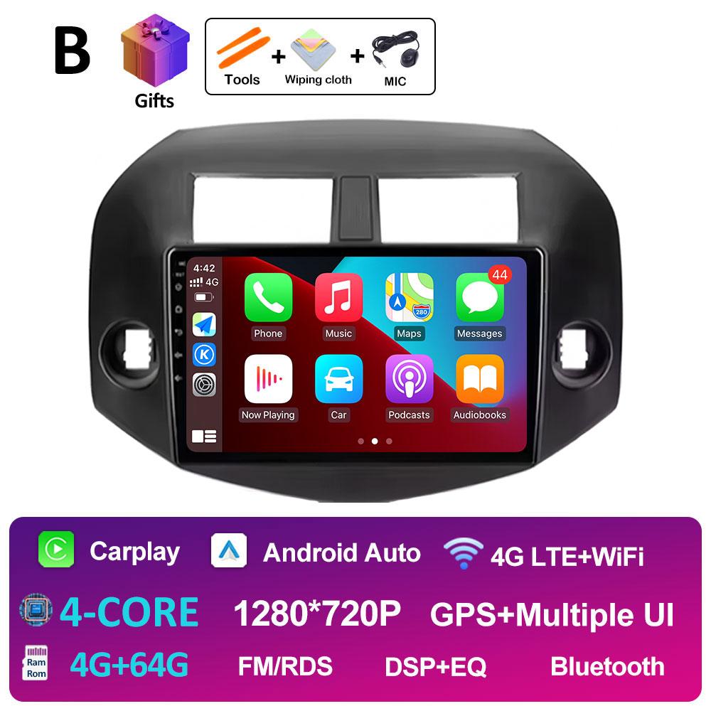 Android Auto Wireless Carplay For Toyota RAV4 3 XA30 2005 2006 2007 2008 2009 2010 - 2013 Car Video Radio Multimedia Player WIFI
