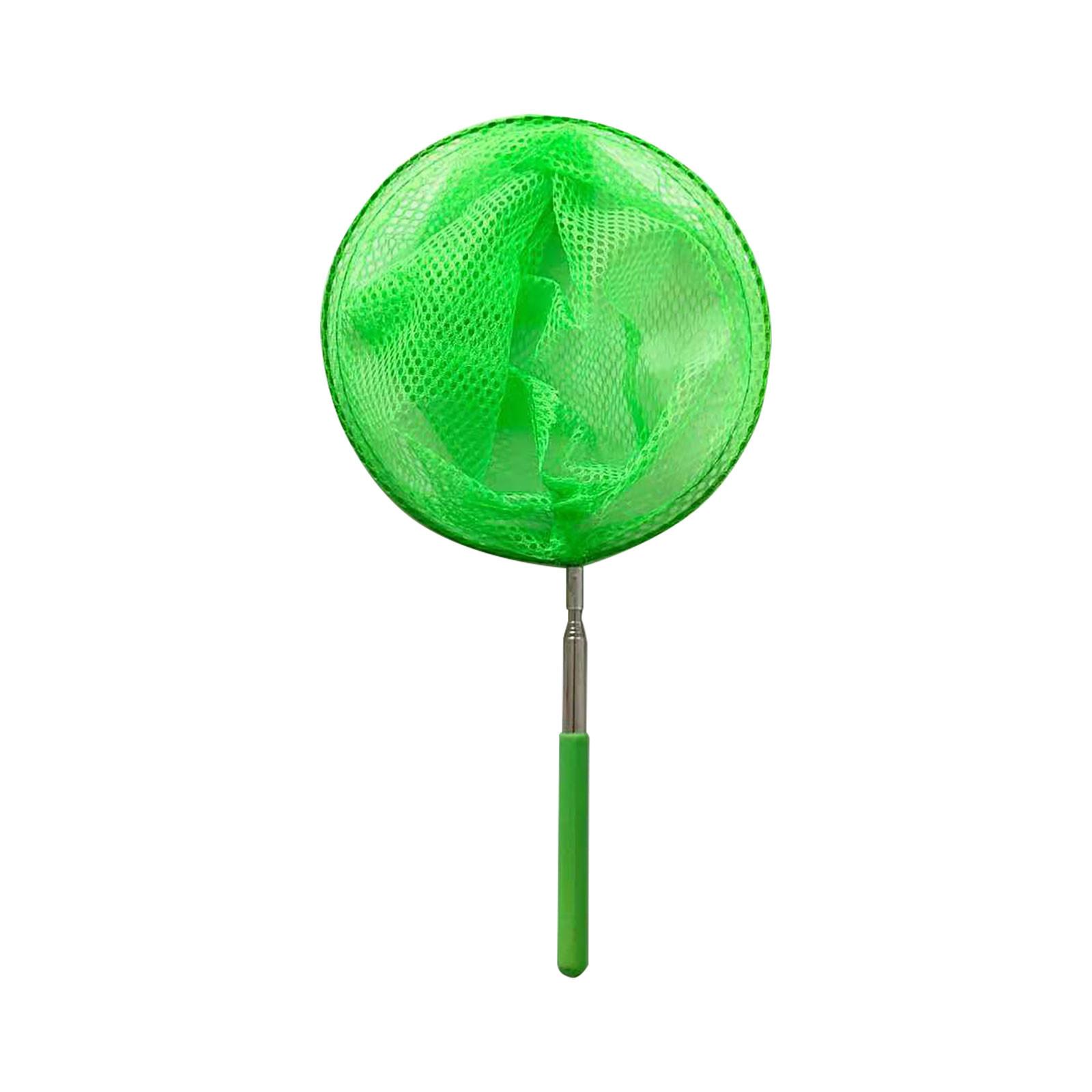 Детская рыболовная сеть, сетка для бабочек, телескопическая сетка для ловли насекомых, рыболовная сеть зелёный