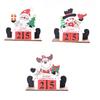 DIY Christmas Advent Calendar Ornaments Colored Painting Cartoon Santa Claus Elk Table Decor Crafts Hotel Showcase Navidad