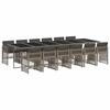 VidaXL Ensemble à manger de jardin 13 pcs gris résine tressée 3210944