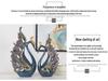 European Style Decorative Couple Swan Ornaments for Living Room, Bedroom, Office, and Entryway
