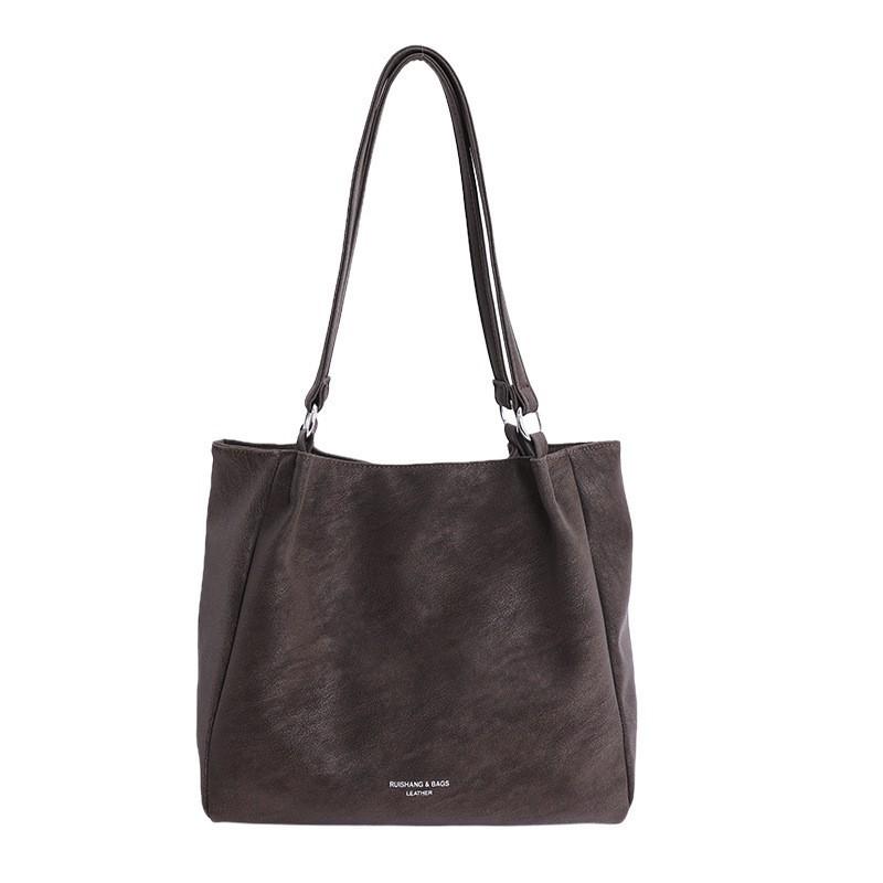 Simple Large-capacity Tote Bag Women In All-matching Retro Shoulder College Students 29x11x26 single package