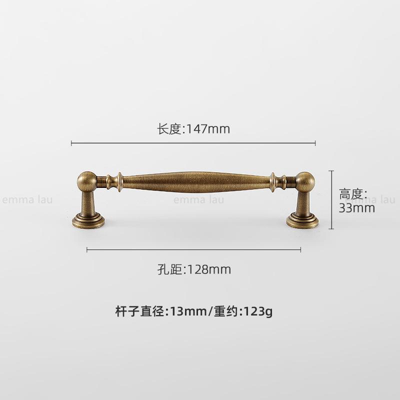 Vintage Brass Furniture Pull Handles Bronze Long Bar Cabinet Door Handles Drawer Knob For Kitchen Wardrobe Cupboard Pulls