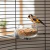 Transparent Bird Water Feeder Large Capacity Parrot Food Cup Pet Hanging Bowl  Aviary