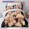 Set Copripiumino Trapuntato con Fantasia Cartone Animato Federa Decorazione per la Casa Regalo di Compleanno (1 * copripiumino + 2 * federa, senza nucleo)