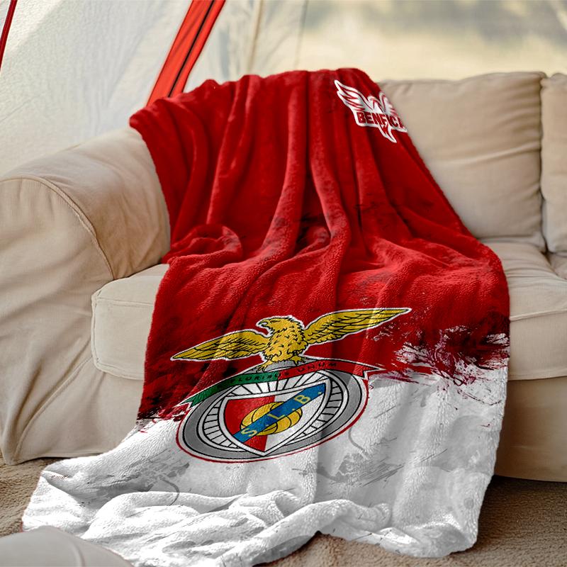 [SL Benfica Blanket] Soft Throw Blanket for Bed Sofa, Holiday Gift Blanket for Women Men Family Friend