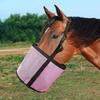 Horse Feed Bag Heavy Duty Mesh Horse Feeder with Adjustable Strap Horse Muzzle Feed Bucket for Feeding Grain Powder Supplements