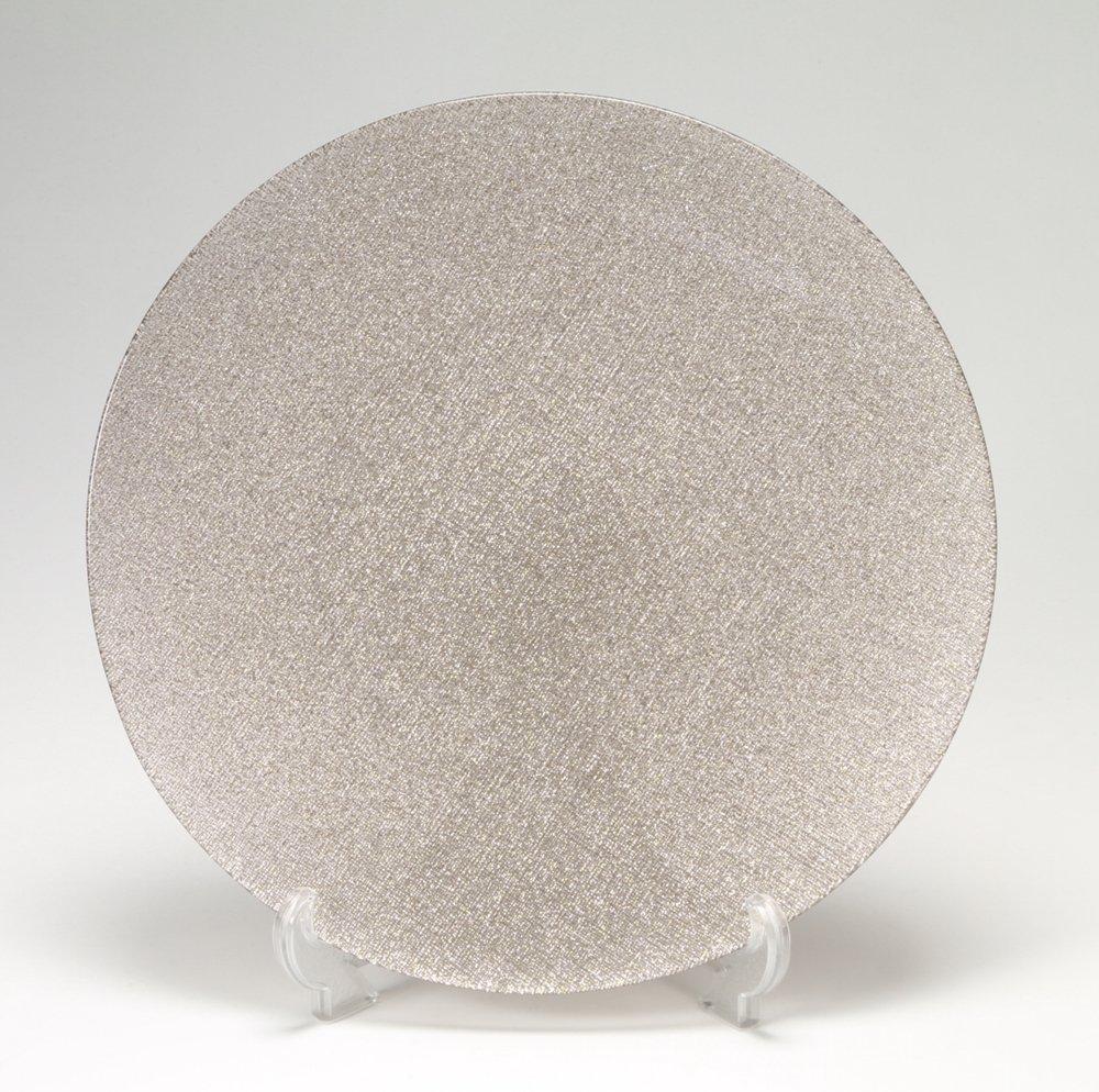 Vetro Felice Large Plate, Western Tableware, Ginger, 35cm, Happy Glass Glitter, 323935B G006