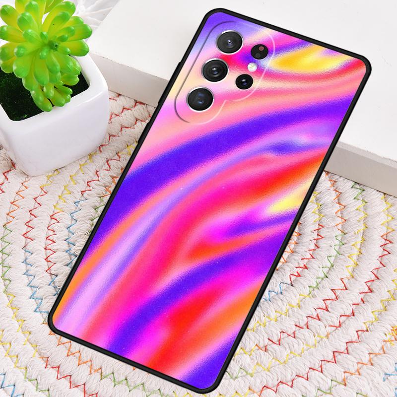 Neon Marble Art Silicone Phone Case For Samsung Galaxy note 10 pro S26 S25 S24 S23 S22 S21 Plus S25Ultra Capa Cover
