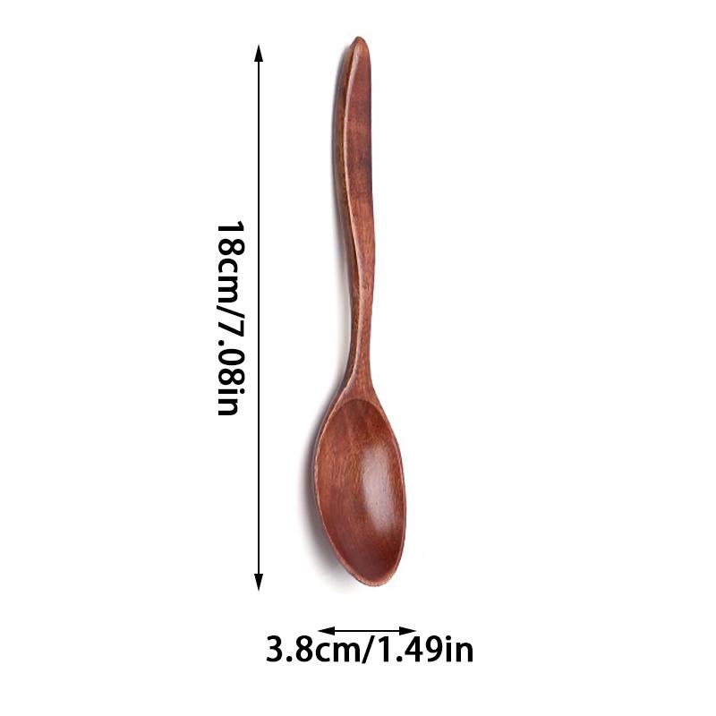 

Ложки из натурального дерева, деревянная ложка, прочные, здоровые, корейские, японские, китайские ложки для приготовления пищи, кухонная посуда