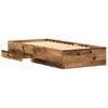 Bed Frame with Drawers Rustic Wood Finish 100 x 200 cm Engineered Wood