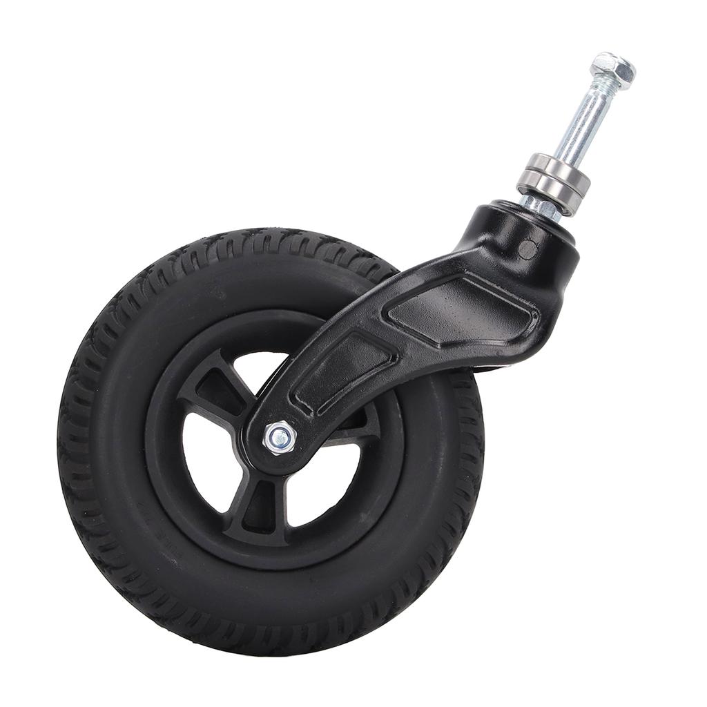 7 Inch Swivel Caster Universal PU Hub PVC Wheel Wheelchair Front Wheel Replacement 120KG Load Capacity