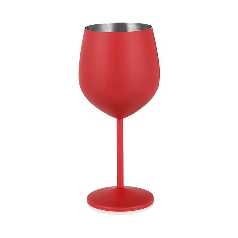Stainless Steel Wine Glass Goblet Rose Gold Silver Gold Metal Cup Durable Wine & Champagne Glass for Party Bar Gift