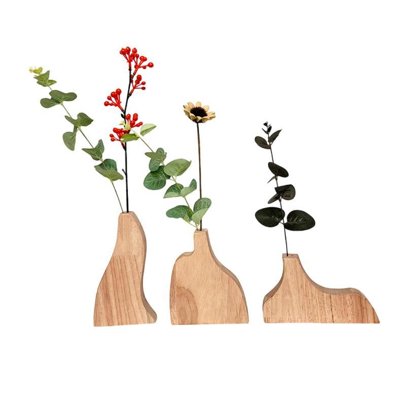 Lemn Lucrat Manual Cazare la Familie Materiale Naturale Retro Artă Florală Decorațiuni Interioare Aranjament Floral Meșteșuguri DIY Cameră de Zi 4 Stiluri