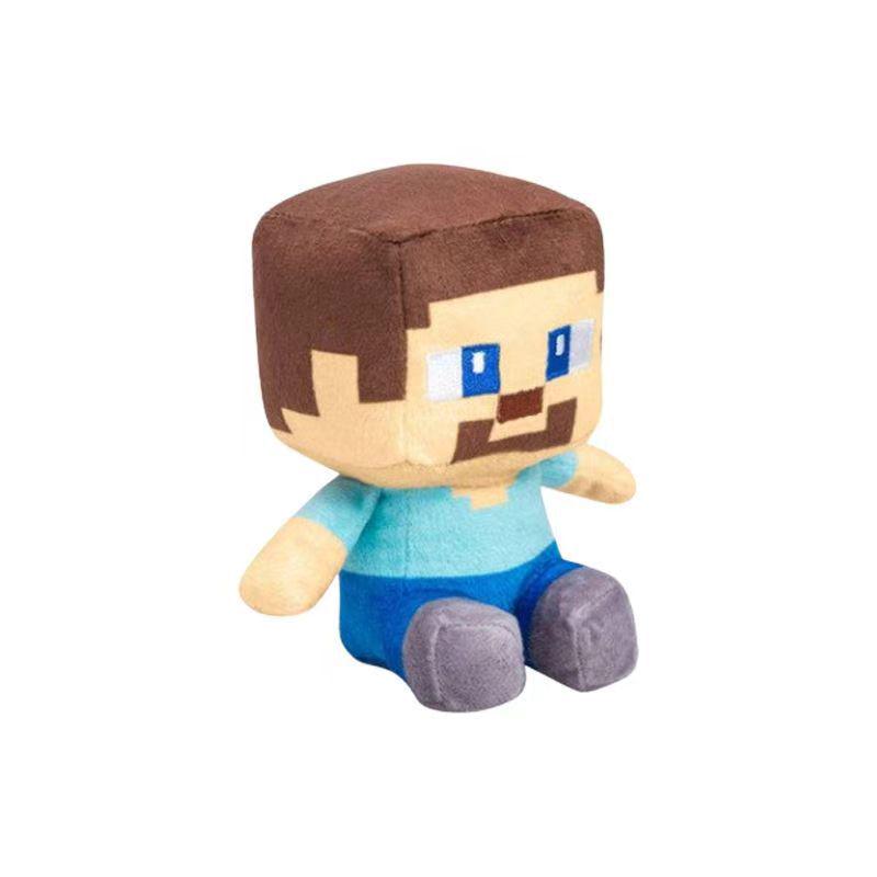 Плюшевая игрушка Minecraft в вакуумной упаковке: Стив, Крипер и Иссушитель