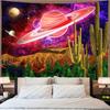 150x130cm Starry Sky Plant Wall Tapestry Wall Hanging For Home Brushed Style