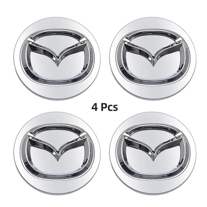 4PCS 56mm Car Hub Centre Cap Car Hub Cap Badge Cover For Mazda 6 3 CX5 2 CX7 Demio Atenza Axela MX30 CX30 CX3 CX9