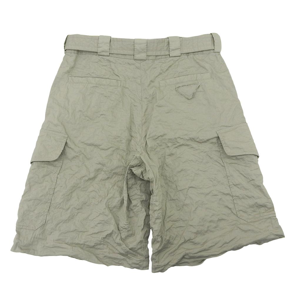 Prada Excellent Condition Stretch Cotton Bermuda Shorts for Men, Khaki, Size S, 24 Stainless Steel Bottoms S khakiUsed
