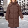 Women's Fashion Padded Jacket Loose Long Over The Knee Thickened Padded Jacket