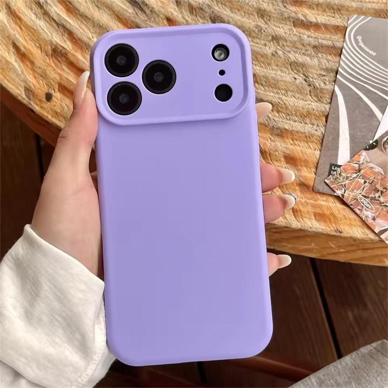 Hochwertige Flüssigsilikon-Schutzhülle für iPhone 17 Air 16 15 14 13 12 11 Pro Max Plus 16E 17 Pro Max Kameraschutz Matt Weiche Abdeckung
