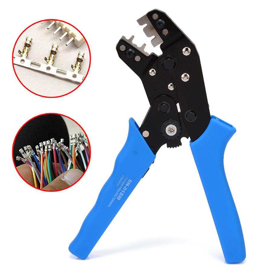SN01B Terminal Crimping Plier Tool + 620pcs/set Connector 2.54mm Male Female Jumper Header Housing Cable Wire Terminal Connector Crimp Pins