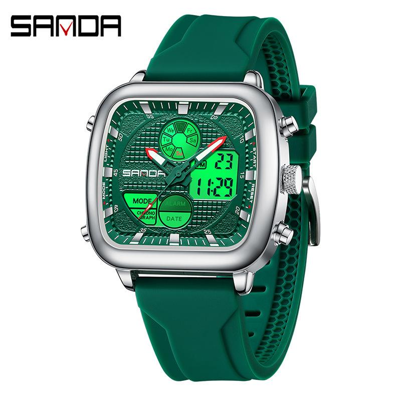 Sanda Men'S Watch Fashion Waterproof Luminous Outdoor Sports Electronic Watch Personalized Watch
