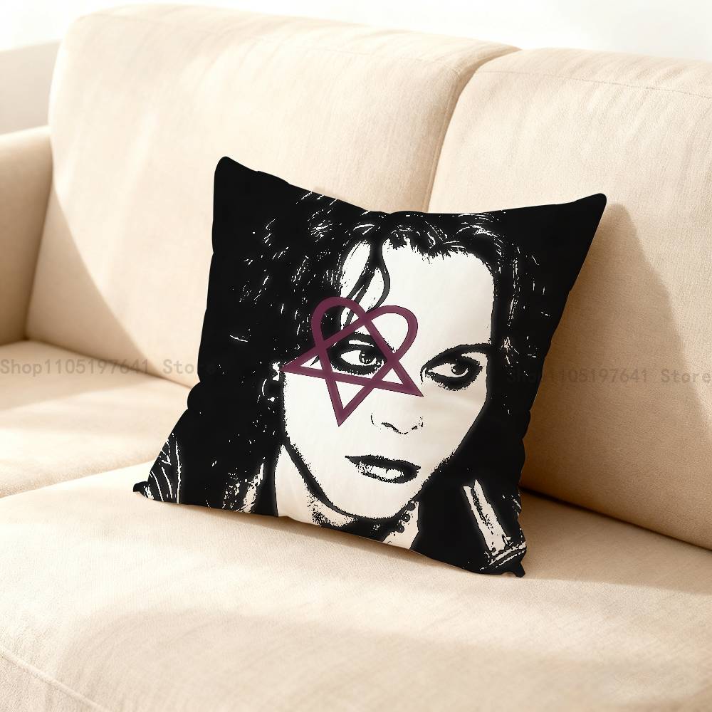 H-HIM Band V-Ville V-Valo Pillow Case Plush Pillow Cases Home Decoration Pillow Cover for Sofa Bed Chair Living Room