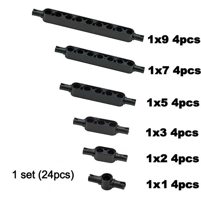

MOC Technical Beam 1x3 1x5 1x7 1x9 1x11 Open Center Thick Hole Building Block Studless Liftarm DIY Toys for Truck