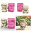3D Girl Pen Holder Silicone Mold Table Ornament Succulent Planter Flowerpot Molds Epoxy Resin Mold DIY Plaster Making