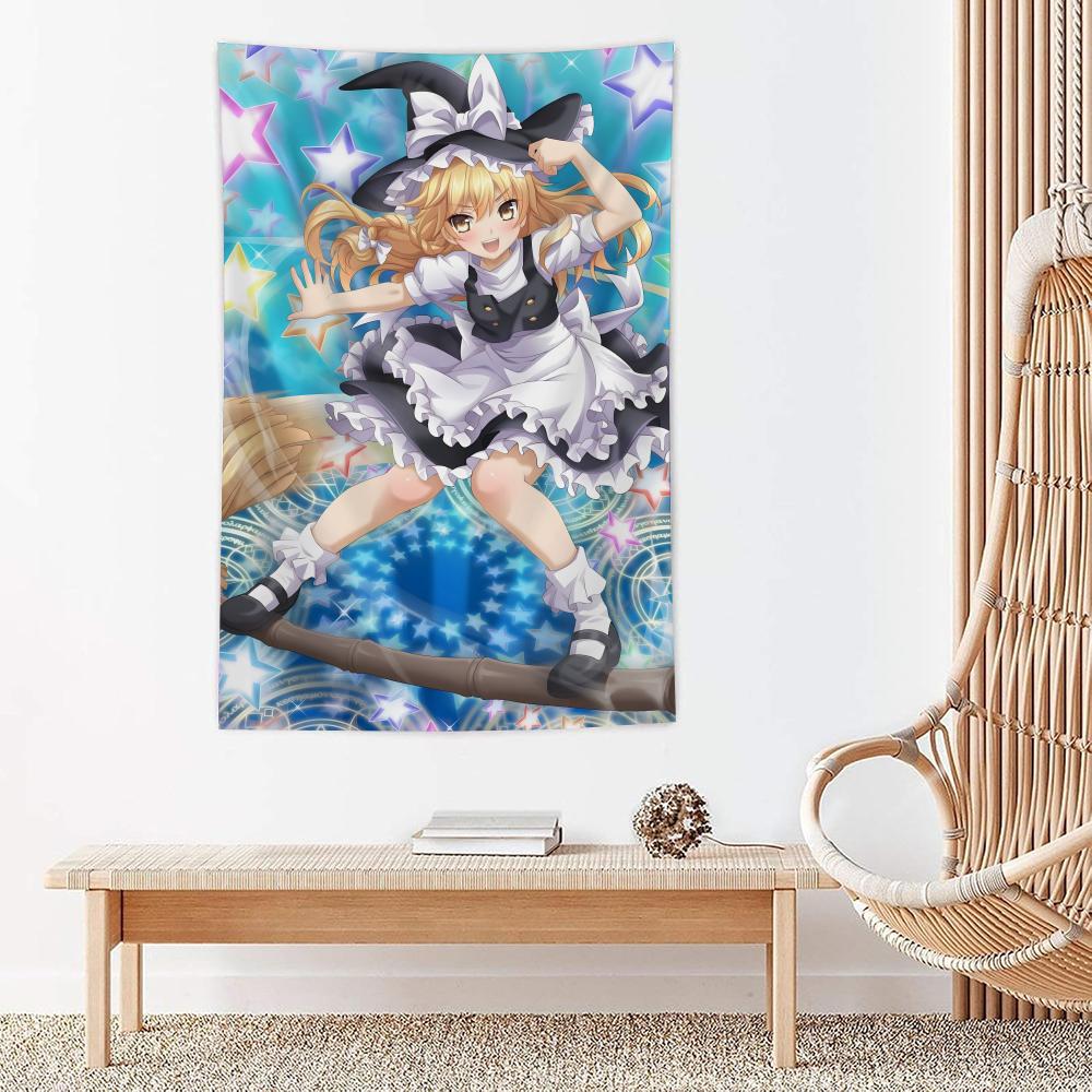 Game Anime The TTouhou Project Tapestry Microfiber Wall Hanging For Bedroom Living Room Decor Outdoor Festival Bar Background