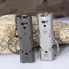 Stainless Steel High-Frequency Survival Whistle for Outdoor Rescue and Earthquake Relief