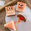 Plush Cartoon Food Refrigerator Magnet Stuffed Bread Pizza Sandwich Milk Tea Cookies Fridge Magnet Home Office Decorative Accessories