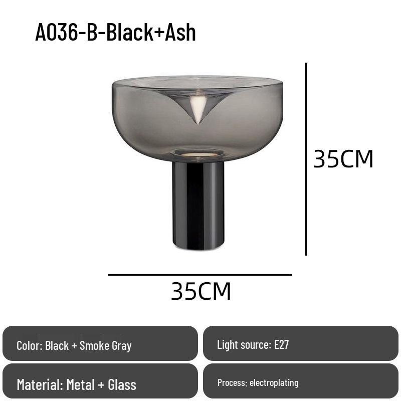 Nordic Modern Minimalist Glass Bedside Lamp for Designer Showrooms, Hotels & B&Bs
