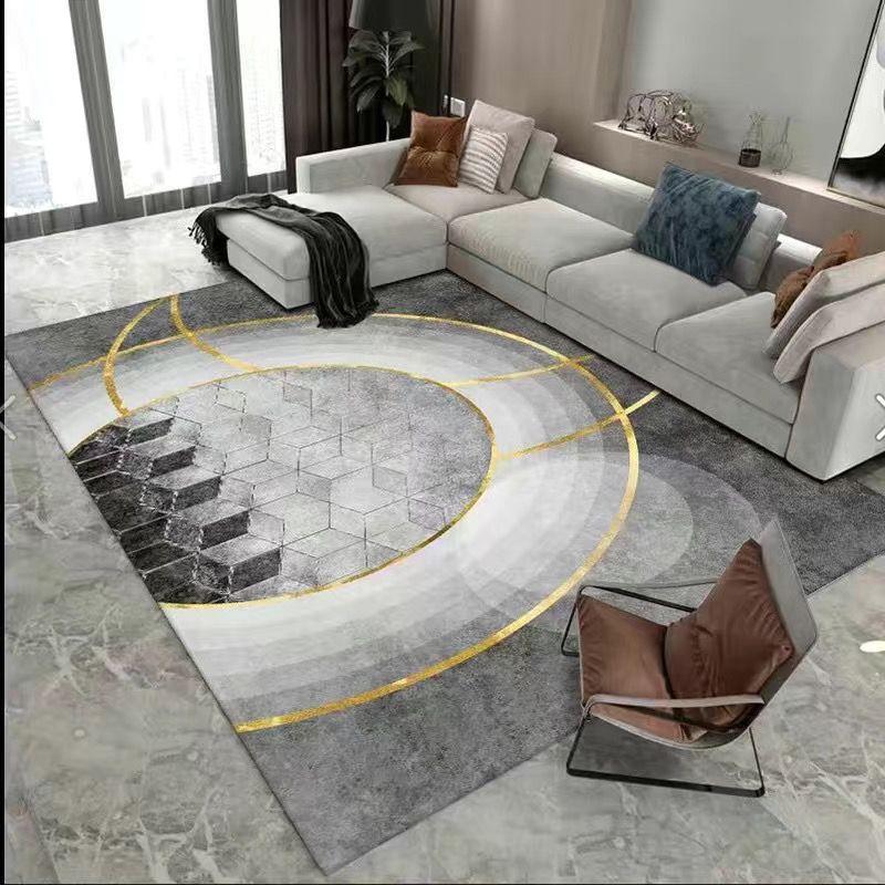 

Современный минималистский ковер для гостиной, простой в уходе ковер для дивана и журнального столика, износостойкий и нескользящий домашний ковер 120 * 160cm