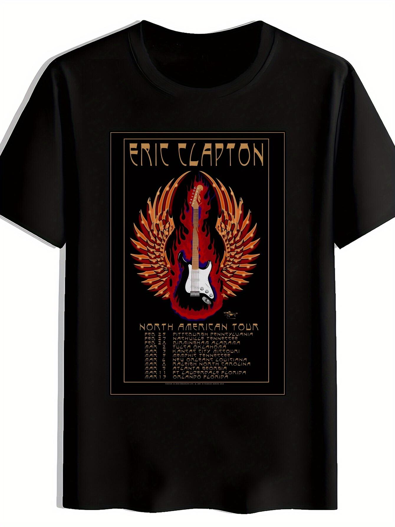 

Vintage Rock Band Graphic T-shirt - Eric Clapton North American Tour Design XL