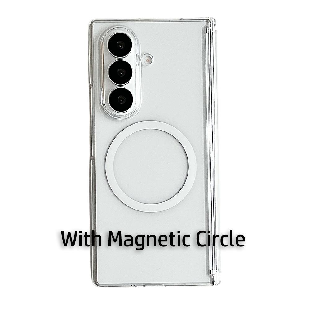 For Samsung Galaxy Z Fold 7 Case UV Hardened Scratch-Resistant Ultra Transparent Axis Hinge & Lens Protection Phone Grip Cover