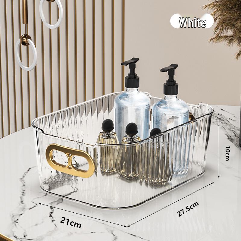 

Элегантный органайзер для косметики: Настольная корзина для хранения средств по уходу за кожей, масок, помад, украшений и мелочей