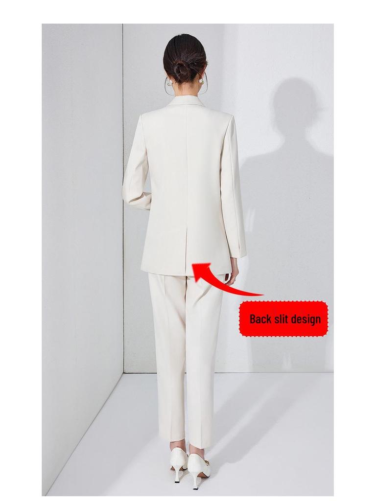 Women's High-End Loose Suit Jacket | New 2025 Spring/Autumn Professional Workwear Set for Interviews & Formal Occasions