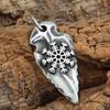 Stainless Steel Fashion Simple Viking Valknut Vegvisir Pendant Vintage Nordic Odin Sword Gungnir Rune Necklace Jewelry