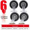 AIKEBAO Heavy-Duty Fixed & Swivel Caster Wheel
