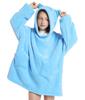 Autumn and Winter Sports and Leisure Warm TV Blanket Senior Children's Plush Comfortable Soft Bathrobe Warm Fluffy Robe