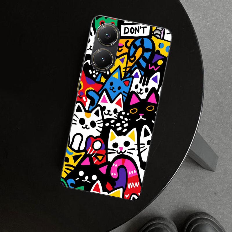 Graffiti Fashion Cool Phone Case Cover for Xiaomi Poco X6 X5 X7 Pro F7 Ultra Redmi 15C 15 13C 13 12C 12 10C 10 10A 9C 9A 9T 9 Co