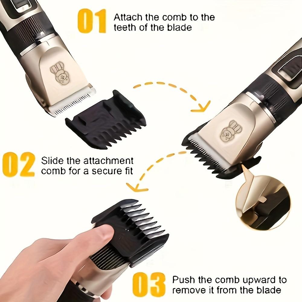 Pet Electric Hair Clipper for Cats and Dogs, Professional Grooming Tool with Precision Blades for Easy Pet Hair Trimming