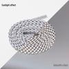 High-Brightness Reflective Double-Layer Polyester Shoelaces for Canvas, Skate, and High-Top Shoes