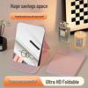 Portable Folding Dormitory Vanity Mirror with Flip Cover - Large Desktop Makeup Mirror
